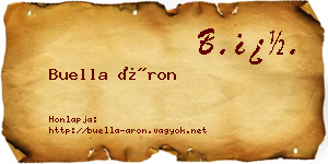 Buella Áron névjegykártya